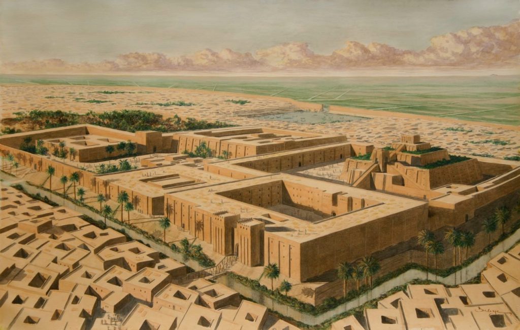 بین النهرین | معابد سومری | کاخ نارامسین | معماری بابل | ارگ سارگون