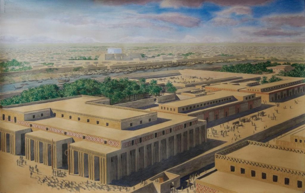 بین النهرین | معابد سومری | کاخ نارامسین | معماری بابل | ارگ سارگون